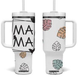 Gift For Mama Tumbler With Handle Great Mothers Day Gift TB10 One Size: 40 oz White Print Your Wear