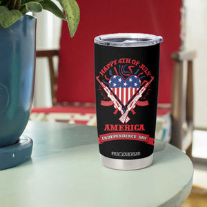 Happy 4th Of July Tumbler Cup America Independence Day Memorial Day Patriotic Party USA Flag TB10 Print Your Wear