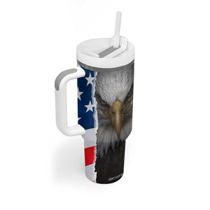 Proud Navy Veteran Tumbler With Handle American Flag Eagle Military Gifts TB10 Print Your Wear