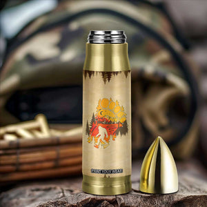 Bigfoot Bullet Tumbler Sasquatch Lover Campfire Outdoor Camping Nature Gift TB10 Print Your Wear