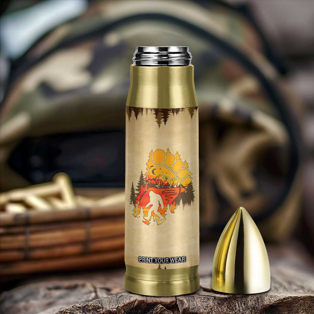 Bigfoot Bullet Tumbler Sasquatch Lover Campfire Outdoor Camping Nature Gift TB10 Print Your Wear
