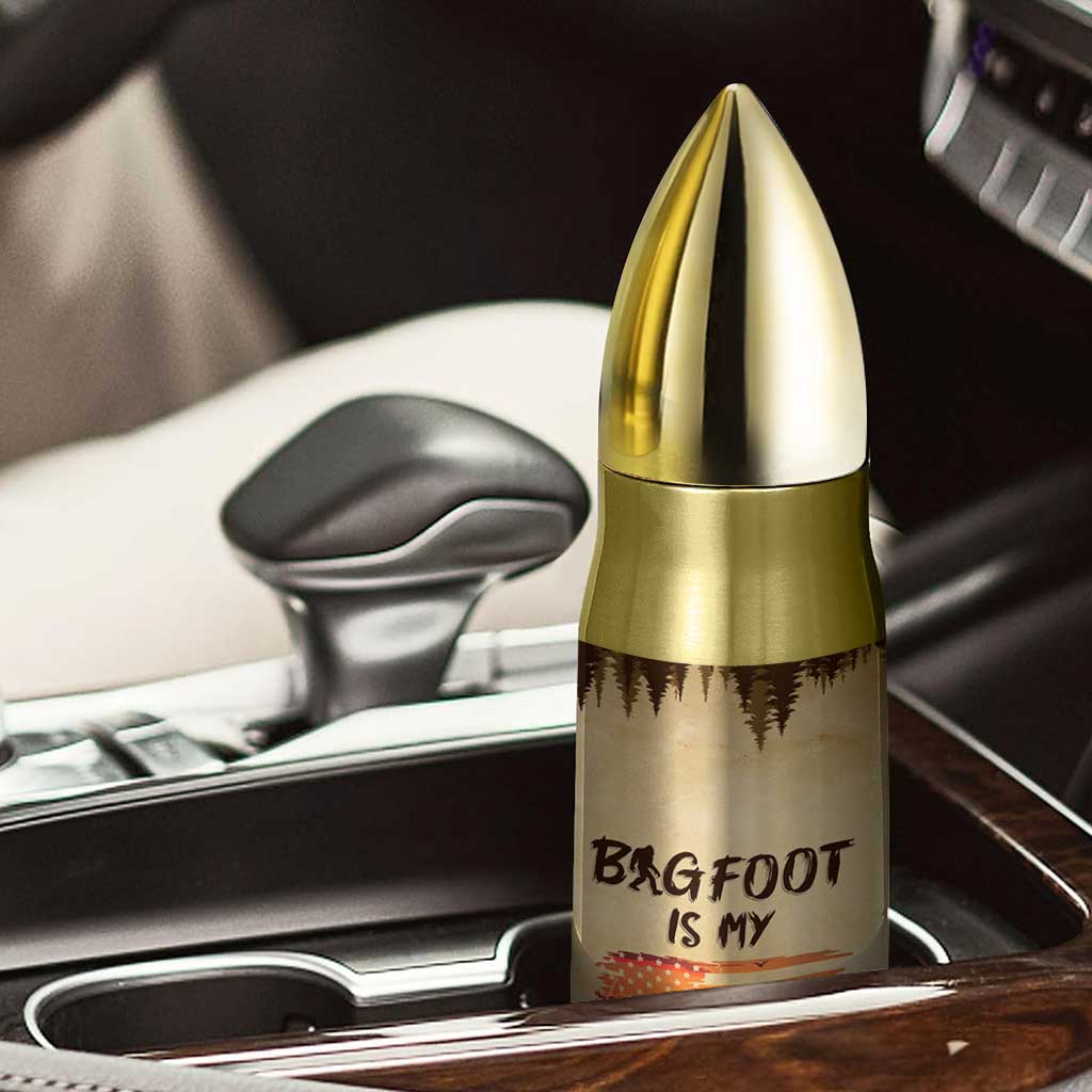 Bigfoot Bullet Tumbler Sasquatch Lover Campfire Outdoor Camping Nature Gift TB10 Print Your Wear