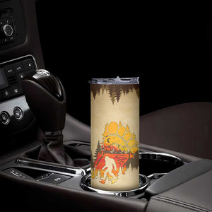 Bigfoot Skinny Tumbler Sasquatch Lover Campfire Outdoor Camping Nature Gift TB10 Print Your Wear