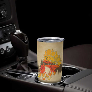 Bigfoot Tumbler Cup Sasquatch Lover Campfire Outdoor Camping Nature Gift TB10 Print Your Wear