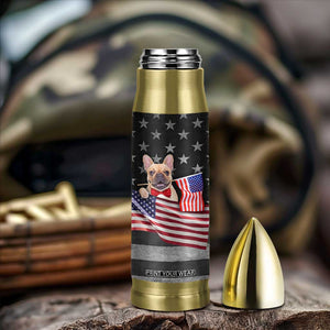 The Dogfather Bullet Tumbler English Bulldog Dog Father Dad Owner Funny Cute Pup Doggo TB10 Print Your Wear