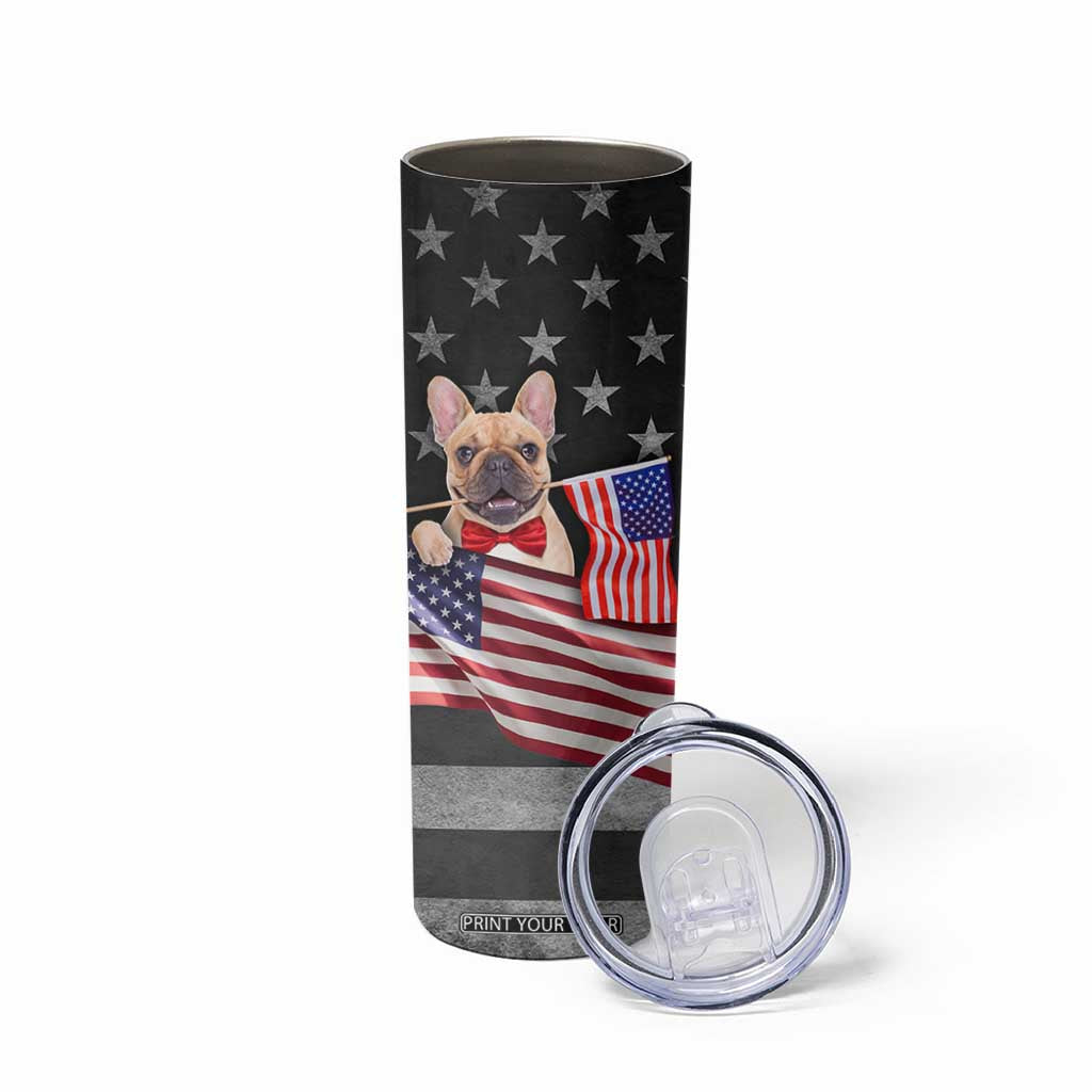 The Dogfather Skinny Tumbler English Bulldog Dog Father Dad Owner Funny Cute Pup Doggo TB10 Print Your Wear