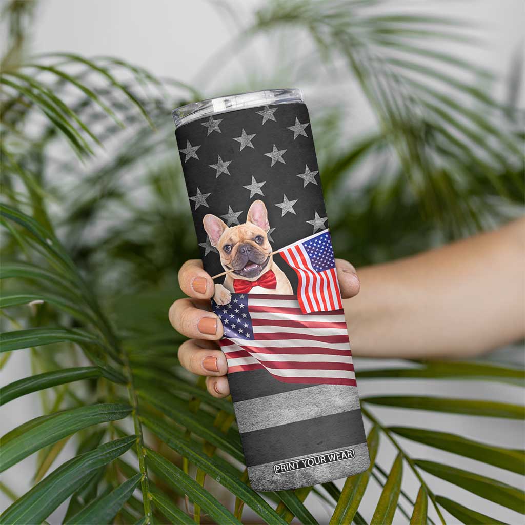 The Dogfather Skinny Tumbler English Bulldog Dog Father Dad Owner Funny Cute Pup Doggo TB10 Print Your Wear