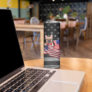 The Dogfather Skinny Tumbler English Bulldog Dog Father Dad Owner Funny Cute Pup Doggo TB10 Print Your Wear
