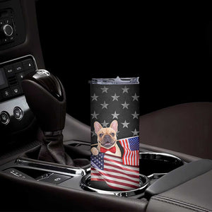 The Dogfather Skinny Tumbler English Bulldog Dog Father Dad Owner Funny Cute Pup Doggo TB10 Print Your Wear