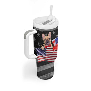 The Dogfather Tumbler With Handle English Bulldog Dog Father Dad Owner Funny Cute Pup Doggo TB10 Print Your Wear