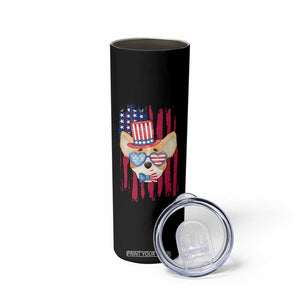 Dog Dad Gifts Skinny Tumbler Funny Cute Pup Doggo American Flag TB10 Print Your Wear