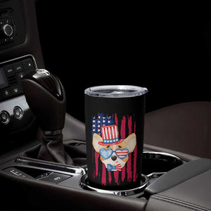 Dog Dad Gifts Tumbler Cup Funny Cute Pup Doggo American Flag TB10 Print Your Wear