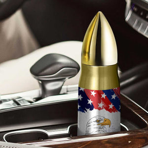 Happy 4th Of July Bullet Tumbler USA American Flag Bald Eagle Patriotic Red White Blue TB10 Print Your Wear