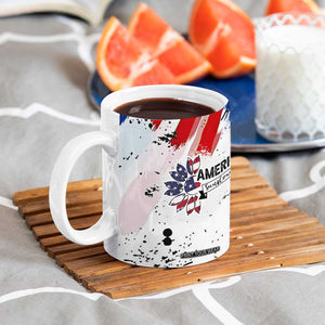 Happy 4th Of July Coffee Mug America Sunflower Flag American Patriotic Flower TB10 Print Your Wear