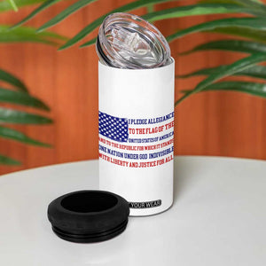 American Gifts 4 in 1 Can Cooler Tumbler Independence Day 4th Of July USA Flag TB10 Print Your Wear