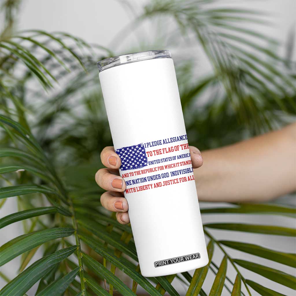 American Gifts Skinny Tumbler Independence Day 4th Of July USA Flag TB10 Print Your Wear