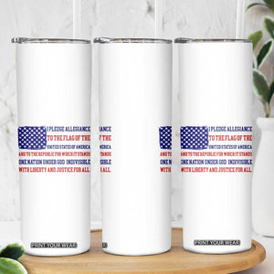 American Gifts Skinny Tumbler Independence Day 4th Of July USA Flag TB10 Print Your Wear