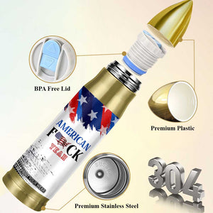 America Fck Yeah Bullet Tumbler Funny Patriotic USA Flag American Patriot TB10 Print Your Wear
