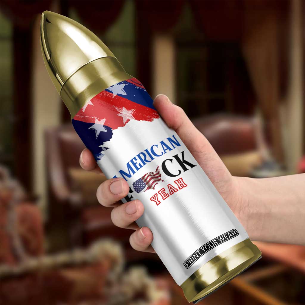 America Fck Yeah Bullet Tumbler Funny Patriotic USA Flag American Patriot TB10 Print Your Wear