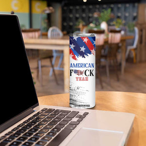 America Fck Yeah Skinny Tumbler Funny Patriotic USA Flag American Patriot TB10 Print Your Wear
