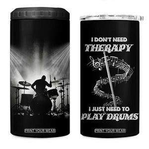 Drummer 4 in 1 Can Cooler Tumbler Drumstick Rock Music Lover Gift For Drummers TB10 One Size: 16 oz Black Print Your Wear