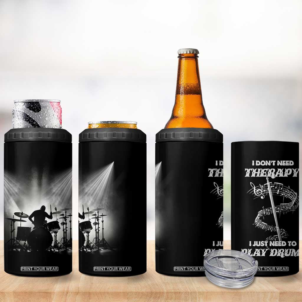 Drummer 4 in 1 Can Cooler Tumbler Drumstick Rock Music Lover Gift For Drummers TB10 Print Your Wear