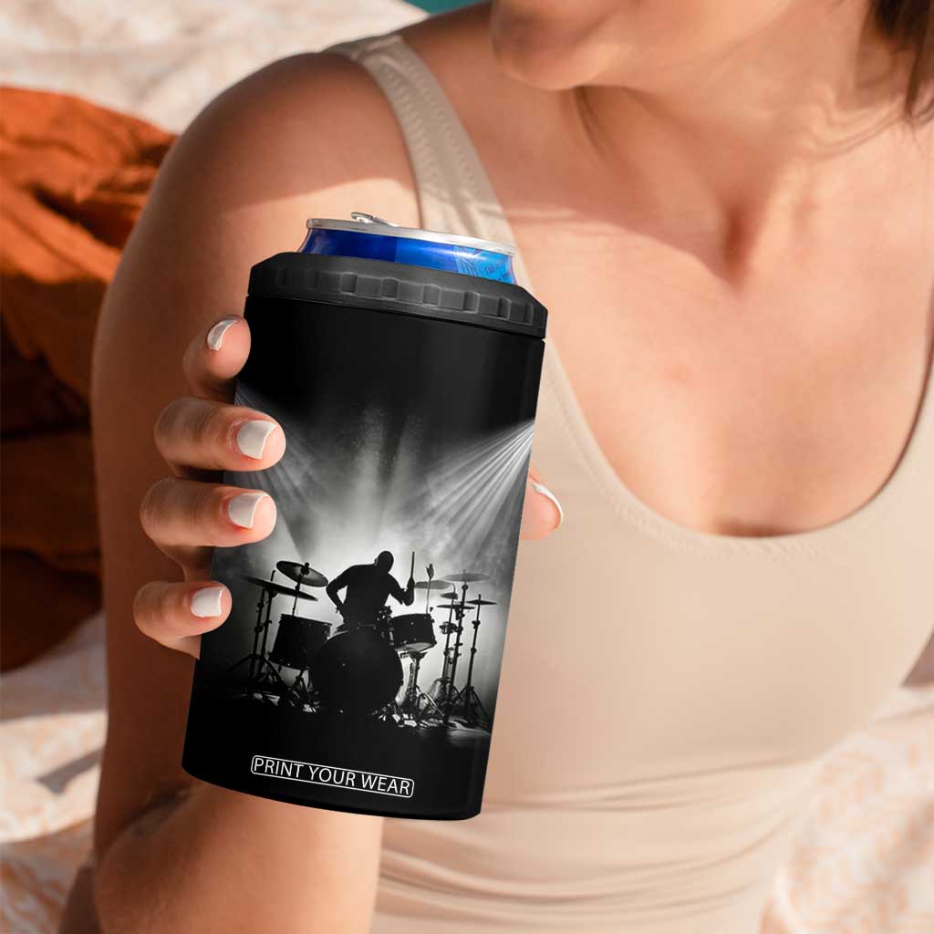Drummer 4 in 1 Can Cooler Tumbler Drumstick Rock Music Lover Gift For Drummers TB10 Print Your Wear