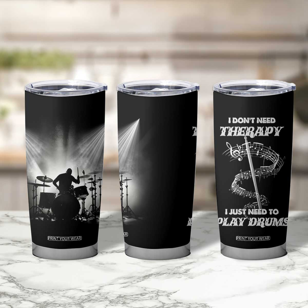 Drummer Tumbler Cup Drumstick Rock Music Lover Gift For Drummers TB10 Print Your Wear