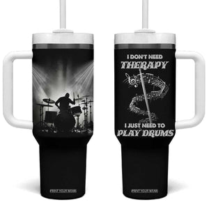 Drummer Tumbler With Handle Drumstick Rock Music Lover Gift For Drummers TB10 One Size: 40 oz Black Print Your Wear
