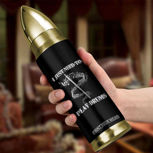 Drummer Bullet Tumbler Retro Rock Music Lover Gift For Drummers TB10 Print Your Wear