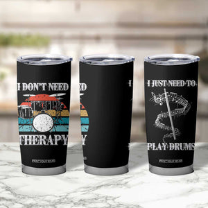 Drummer Tumbler Cup Retro Rock Music Lover Gift For Drummers TB10 Print Your Wear