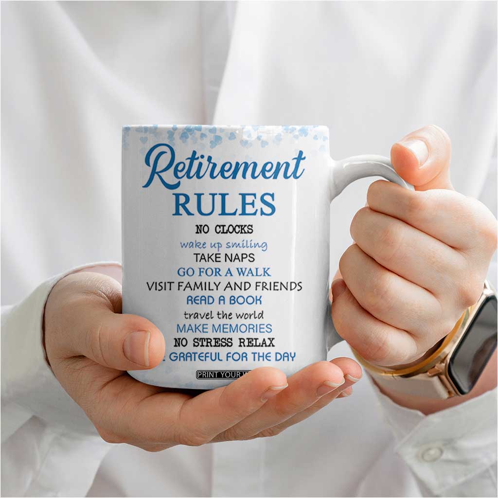 Retirement Gifts For Women Coffee Mug Not My Problem Anymore Funny Retired Flowers Floral TB10 Print Your Wear