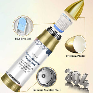 Human Resources Gifts Bullet Tumbler HR Professionals Day Office HR Gifts for Women Flower TB10 Print Your Wear