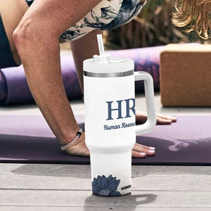 Human Resources Gifts Tumbler With Handle HR Professionals Day Office HR Gifts for Women Flower TB10 Print Your Wear