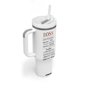 Thank You Gifts For Boss Tumbler With Handle Leader Manager Office Coworker Funny Christmas Birthday Gift TB10 Print Your Wear
