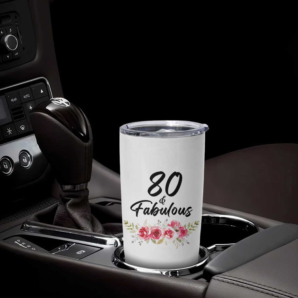 80 And Fabulous Tumbler Cup 80th Birthday Gifts For Women Grandma Aunt Flower 1946 Present TB10 Print Your Wear