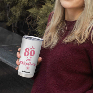 80 And Fabulous Tumbler Cup 80th Birthday Gifts For Women Grandma Aunt 1946 Present TB10 Print Your Wear