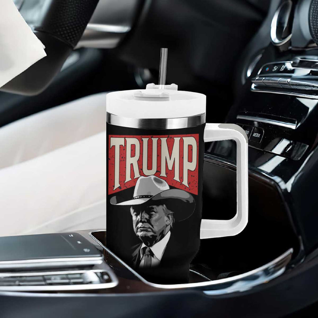 Trump Cowboy Western Tumbler With Handle 2024 Election TB10 Print Your Wear