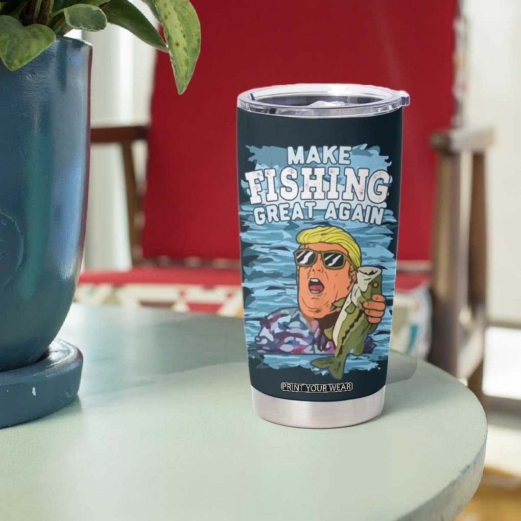 Trump 2024 Fisherman Angler Gift Tumbler Cup Make Fishing Great Again Ryder Cup TB10 Print Your Wear