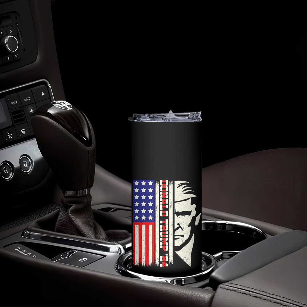 Pro Republican Vote Trump 2024 Skinny Tumbler USA American Flag TB10 Print Your Wear