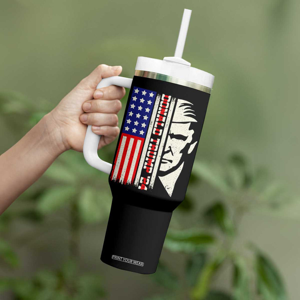 Pro Republican Vote Trump 2024 Tumbler With Handle USA American Flag TB10 Print Your Wear