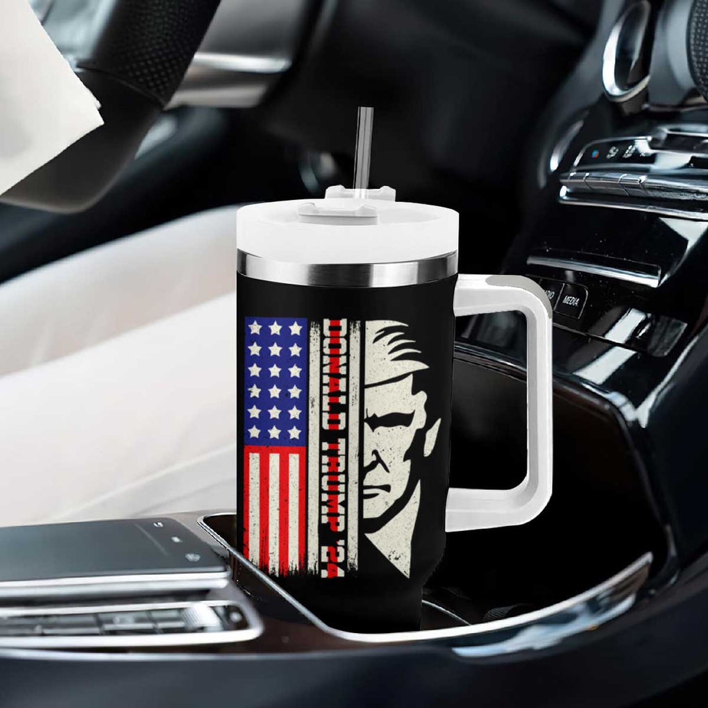 Pro Republican Vote Trump 2024 Tumbler With Handle USA American Flag TB10 Print Your Wear
