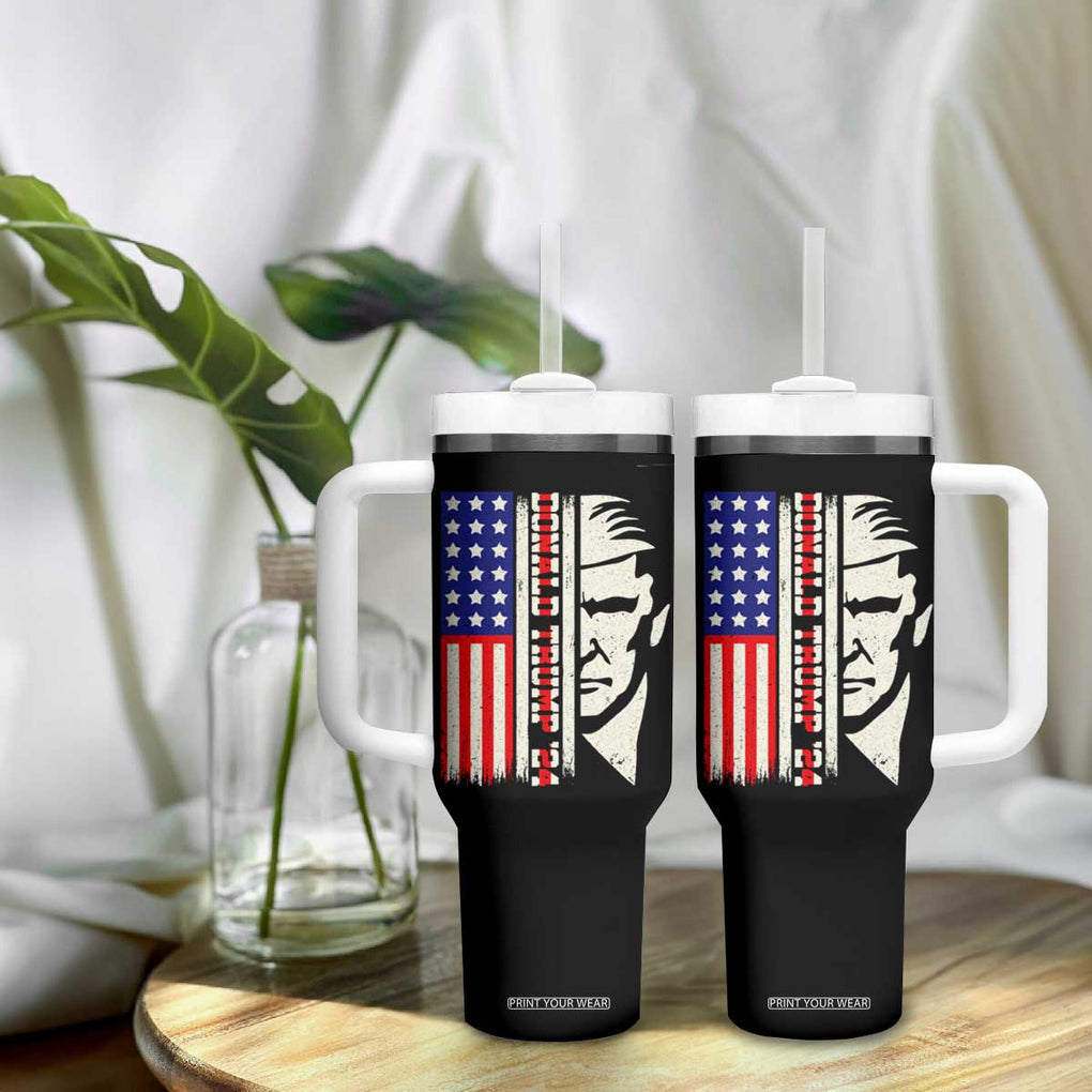 Pro Republican Vote Trump 2024 Tumbler With Handle USA American Flag TB10 Print Your Wear