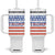 Trump Tumbler With Handle 45 47 2024 American Election Republican Conservative US Flag TB10 One Size: 40 oz White Print Your Wear