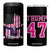 Trump 2024 Election 4 in 1 Can Cooler Tumbler Trump Pink 45-47 American Flag TB10 One Size: 16 oz Black Print Your Wear