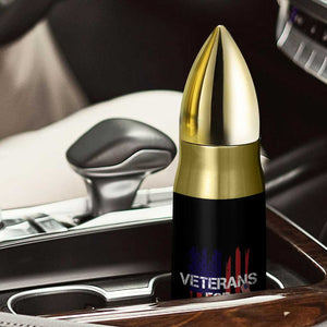 Veterans For Trump 2024 Bullet Tumbler American USA Flag Dad Grandpa 4th Of July TB10 Print Your Wear