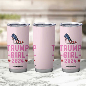 Trump Girl 2024 Tumbler Cup High Heel Stilettos American Flag US Election TB10 Print Your Wear