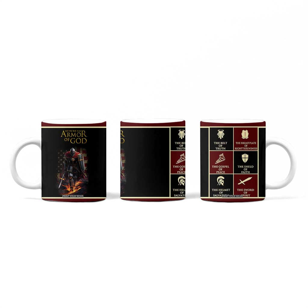 Pastor Appreciation Gifts Coffee Mug Put The Full Armor Of God Christian Believers Pastors TB10 Print Your Wear