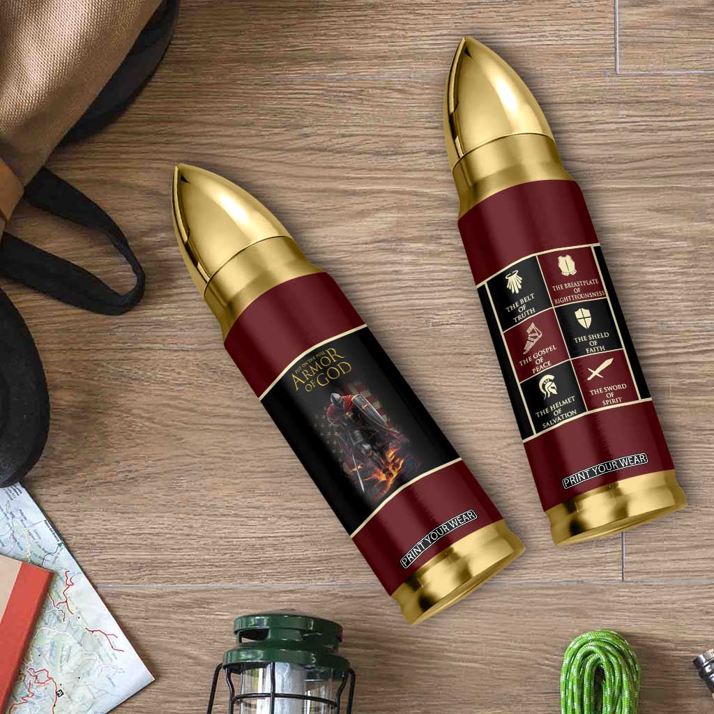 Pastor Appreciation Gifts Bullet Tumbler Put The Full Armor Of God Christian Believers Pastors TB10 Print Your Wear