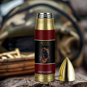 Pastor Appreciation Gifts Bullet Tumbler Put The Full Armor Of God Christian Believers Pastors TB10 Print Your Wear